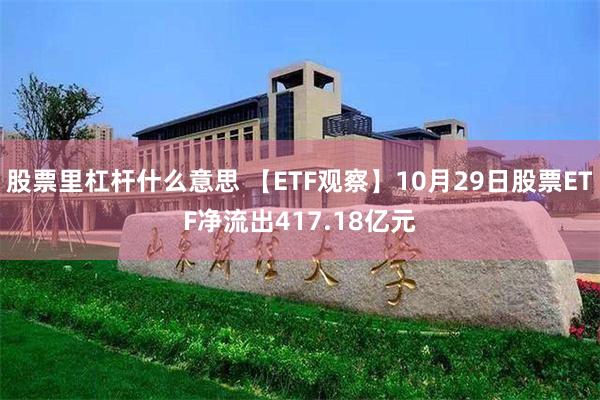 股票里杠杆什么意思 【ETF观察】10月29日股票ETF净流出417.18亿元