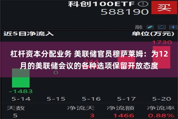 杠杆资本分配业务 美联储官员穆萨莱姆：为12月的美联储会议的各种选项保留开放态度